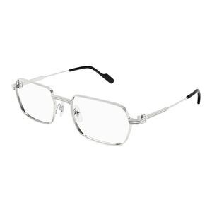 Cartier CT0483o-002 Eyeglasses Silver Metal Square